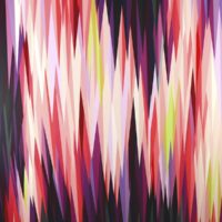 Antonio Lechuga, Topography with Light 2, acrylic on canvas New Texas Talent